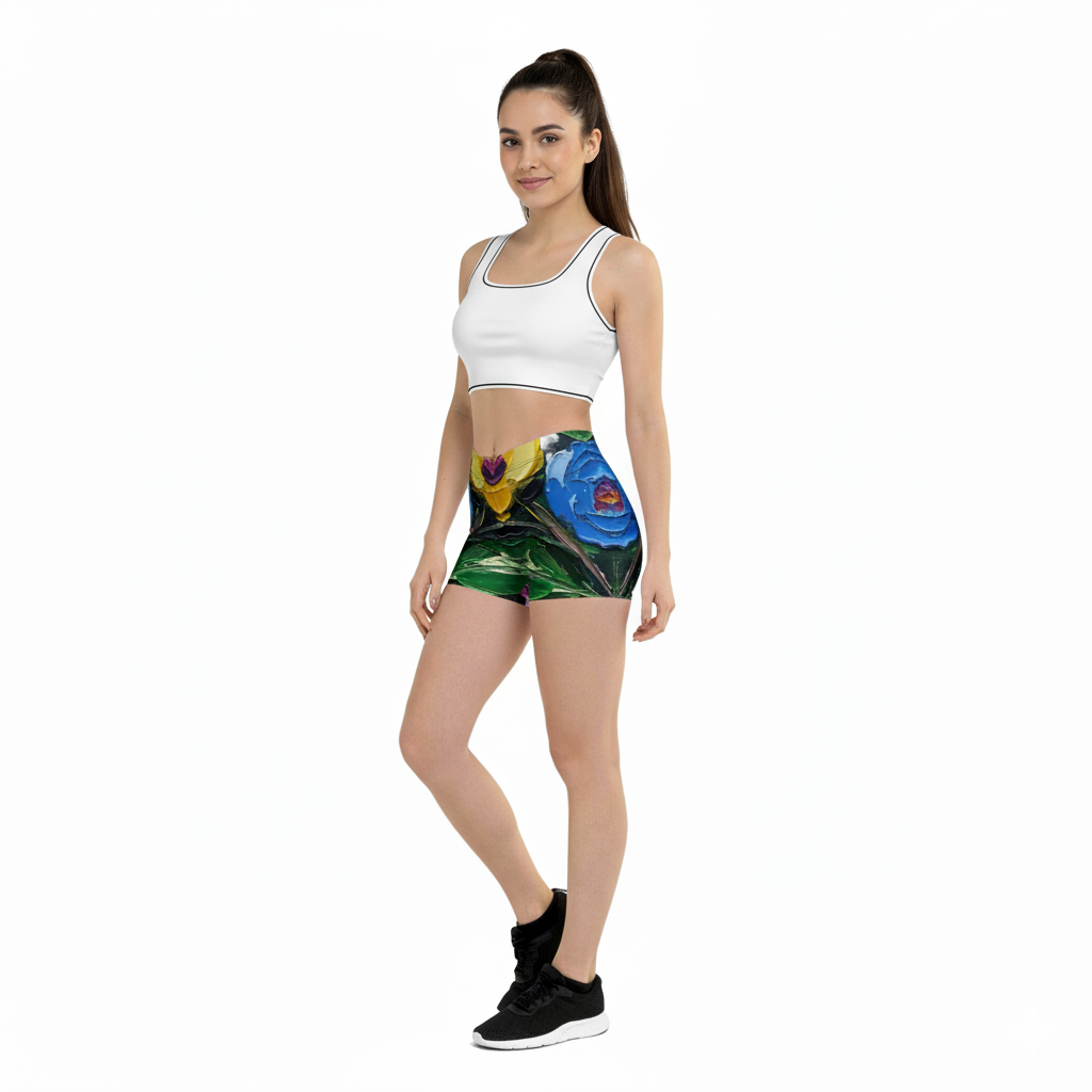 Canvas Paint Shorts