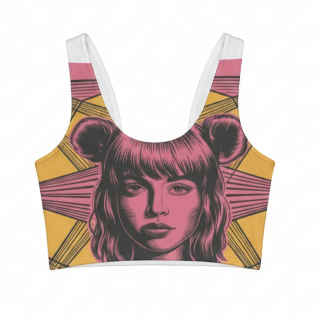 Kirigami Sport Crop Tank Top