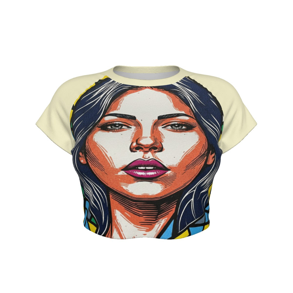 Kirigami Raglan Cropped T-shirt