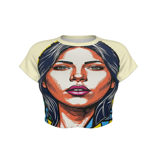 Kirigami Raglan Cropped T-shirt