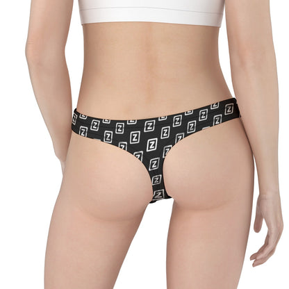 Zillyz Monogram ZThong(Black)