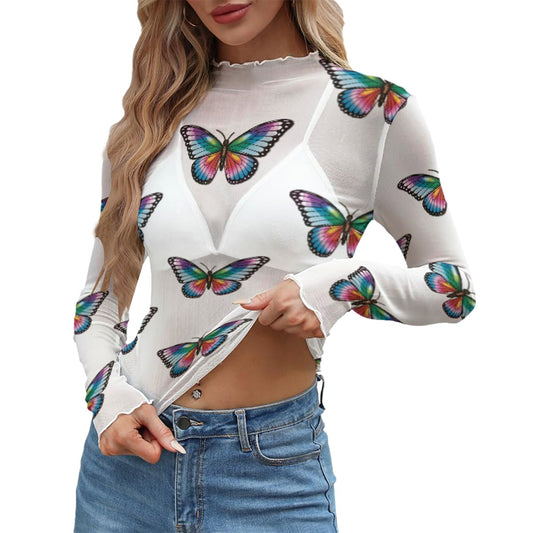Butterfly Mesh Shirt