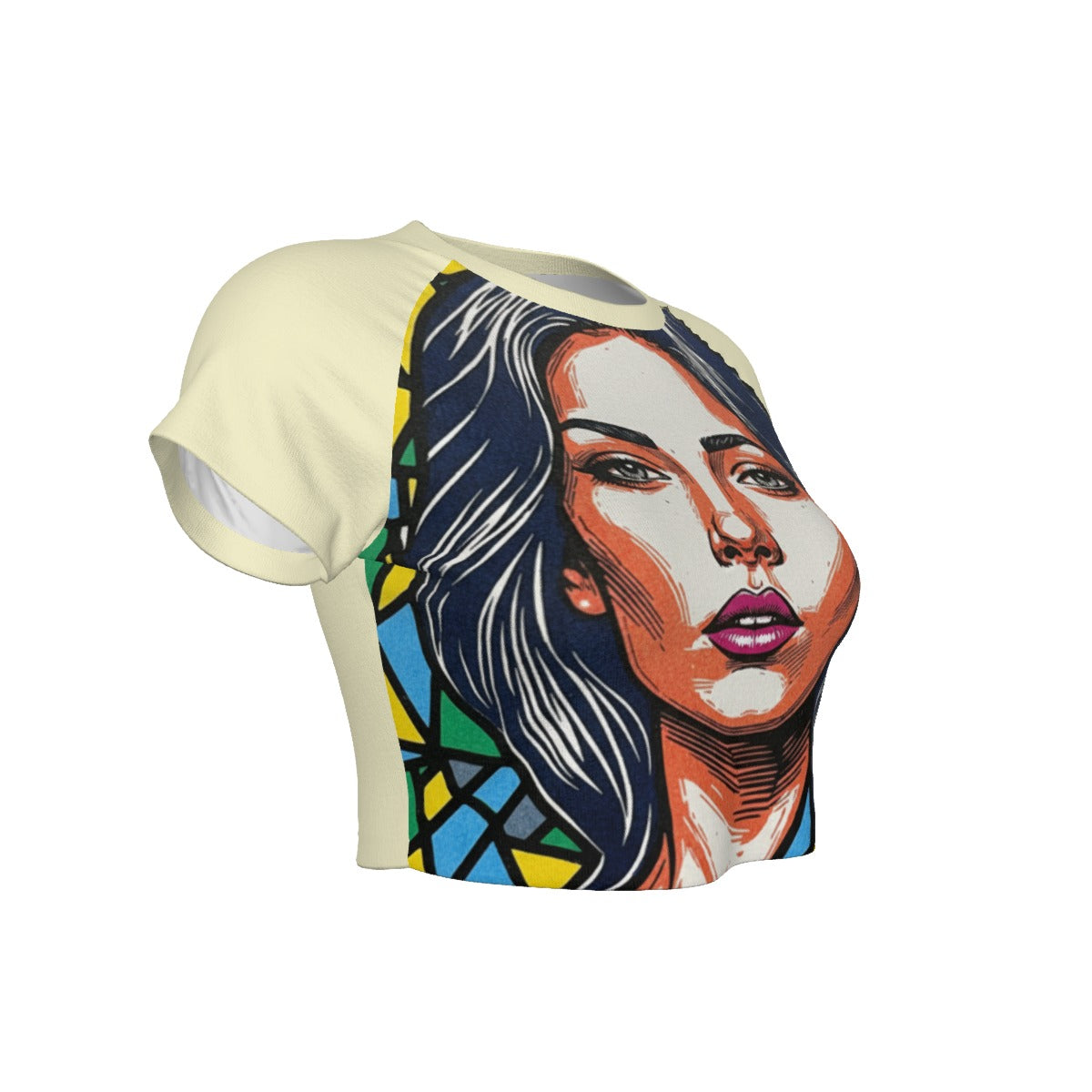 Kirigami Raglan Cropped T-shirt