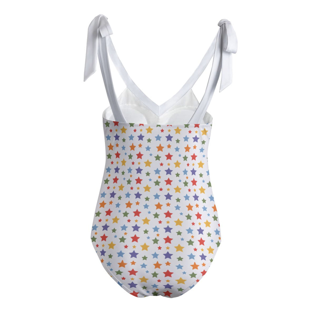 Zillyz Shoulder Tie Padded Swimsuit