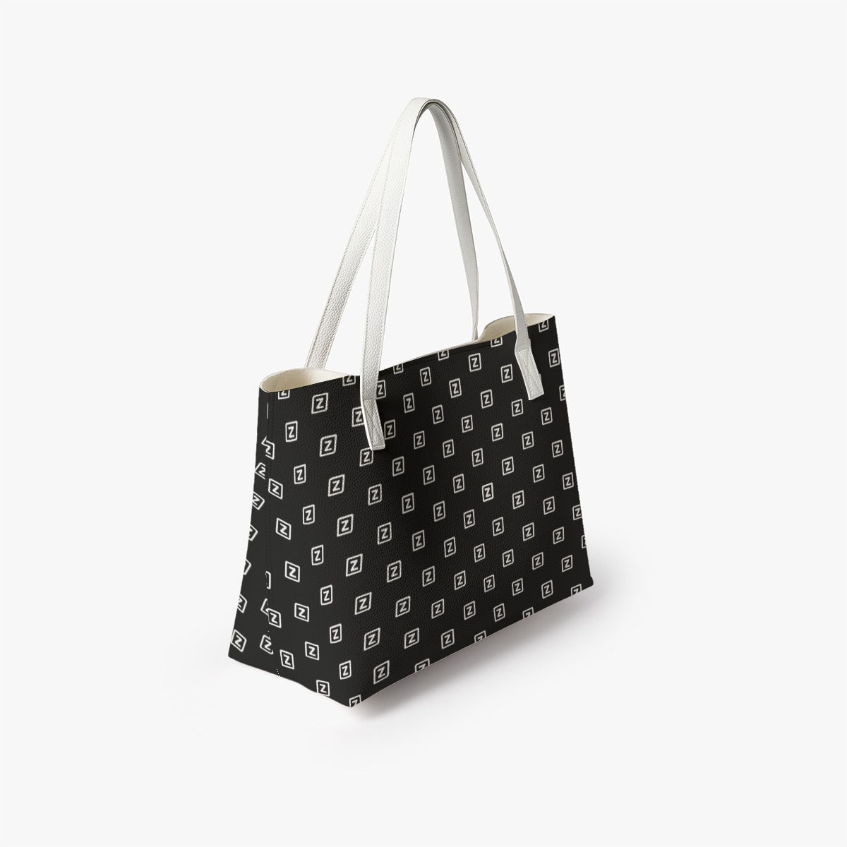 Zillyz Monogram PU Leather Tote