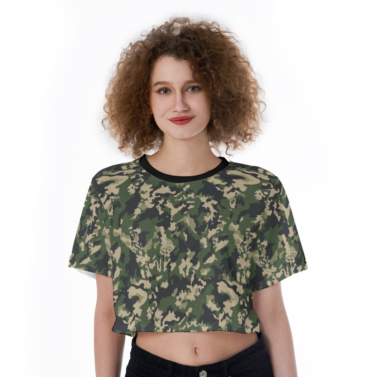 Camo Cropped T-Shirt