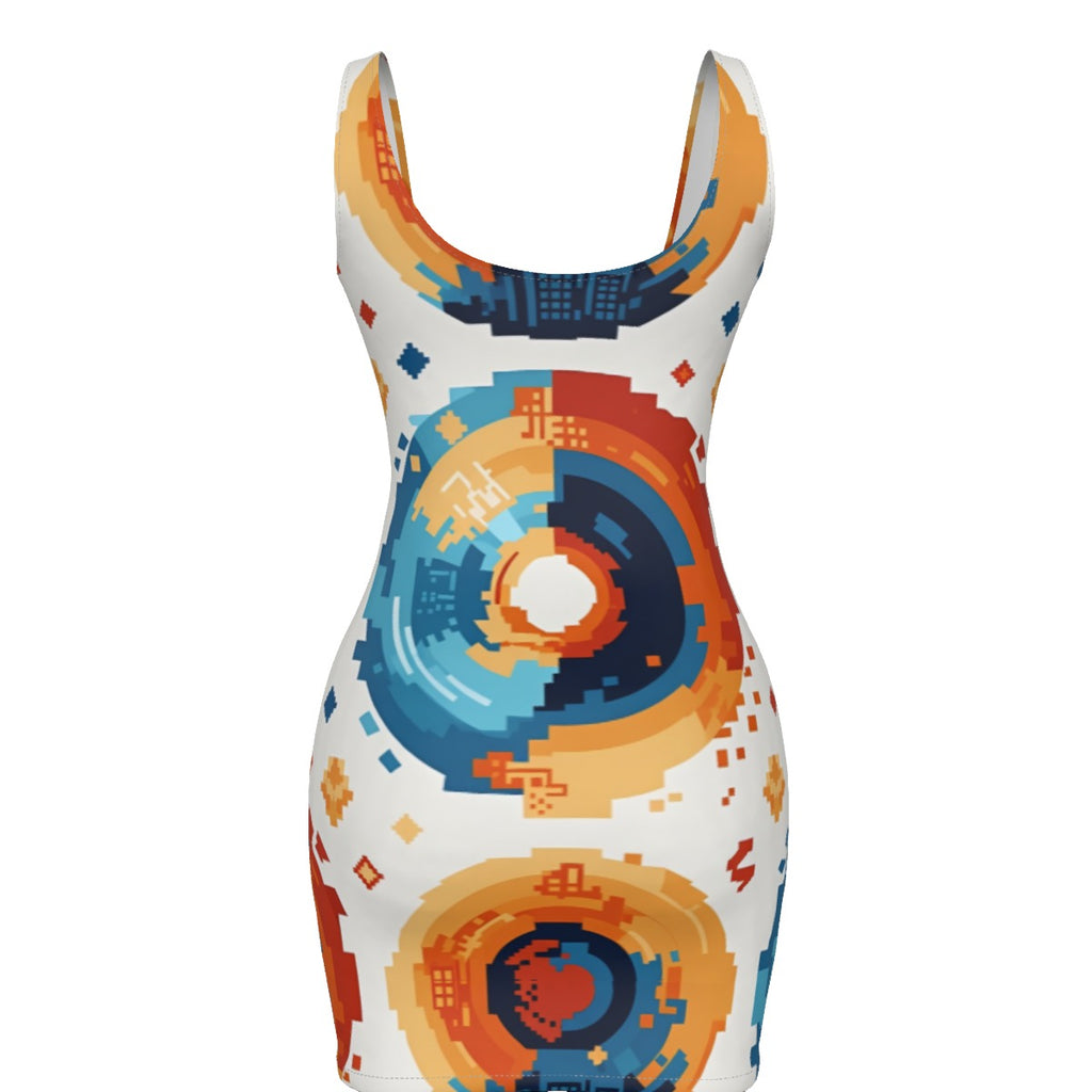 Zillyz Retro-modern Pixel Dress