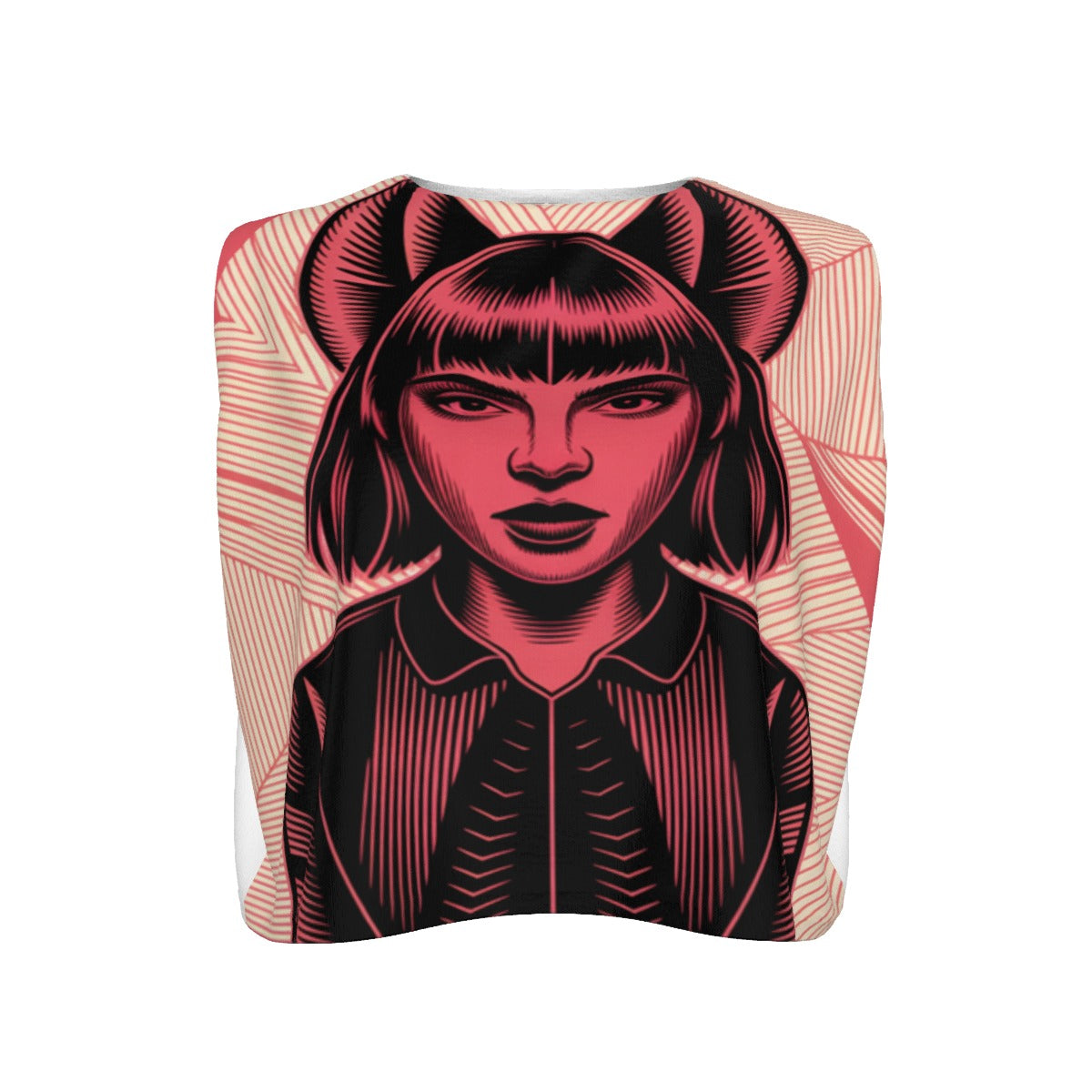 Kirigami Sleeveless Cropped Top