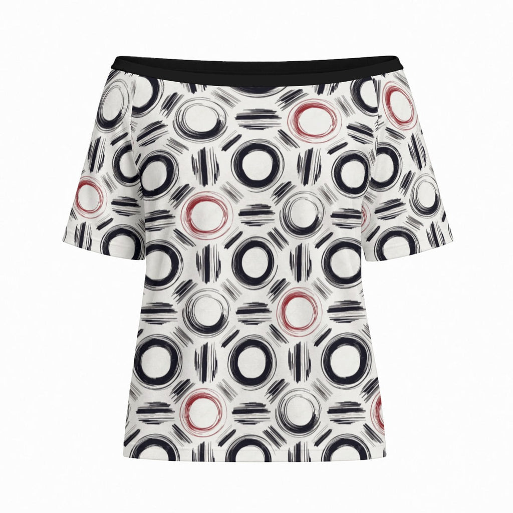 Off-Shoulder Short Sleeve Top