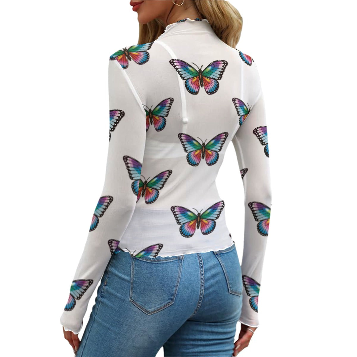 Butterfly Mesh Shirt