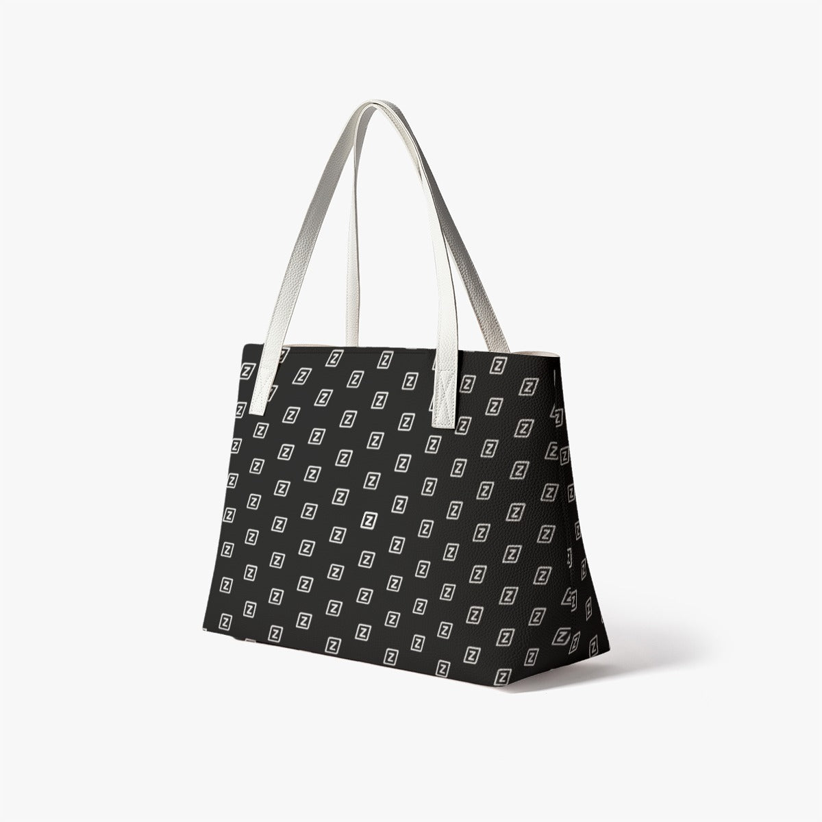 Zillyz Monogram PU Leather Tote