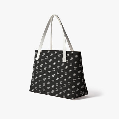 Zillyz Monogram PU Leather Tote