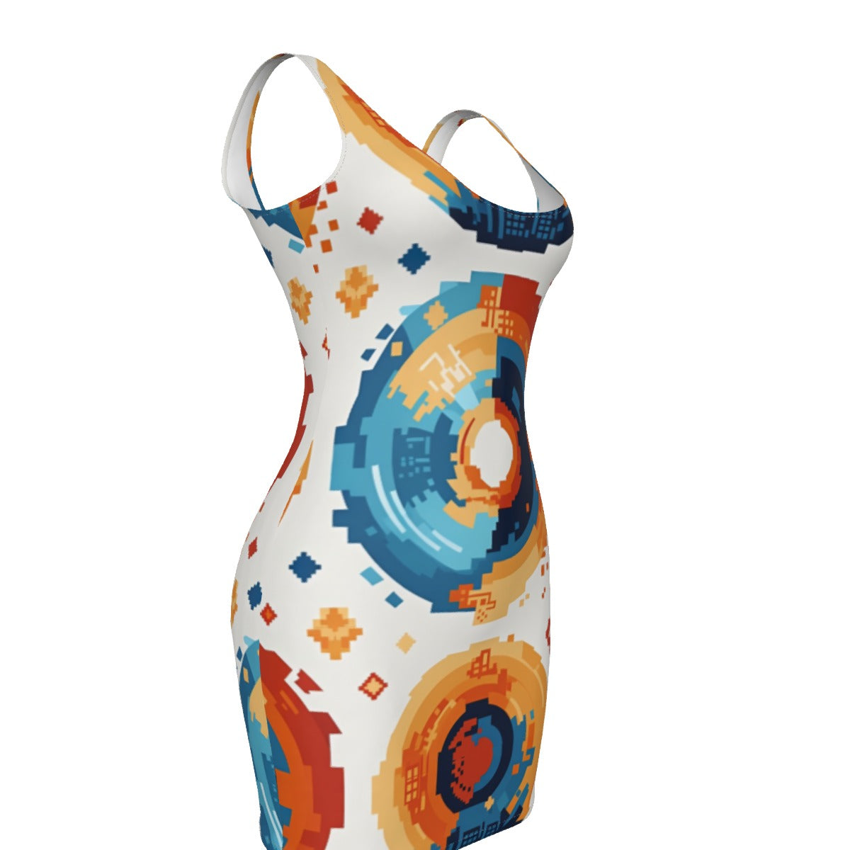 Zillyz Retro-modern Pixel Dress