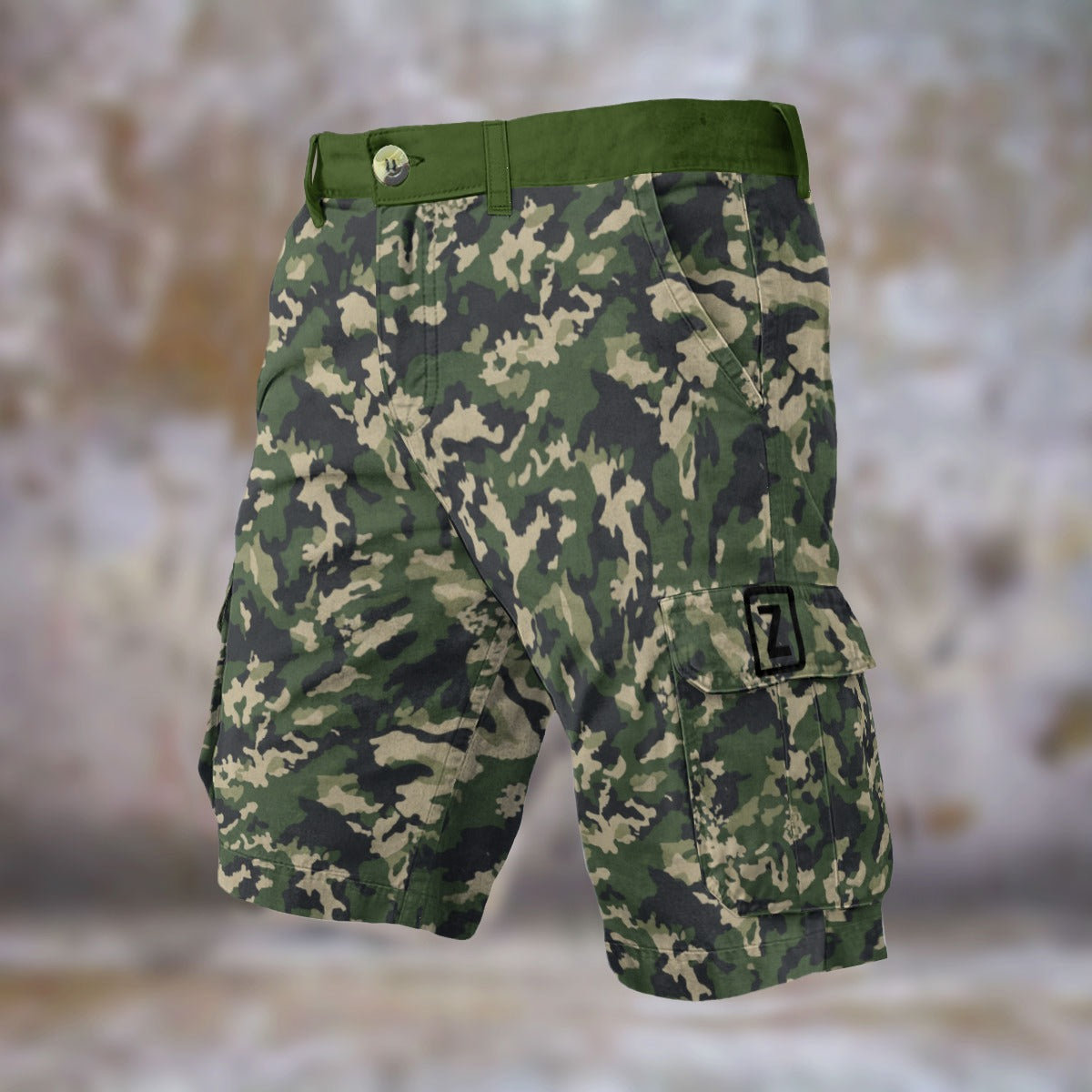 Zillyz Camo Cargo Shorts