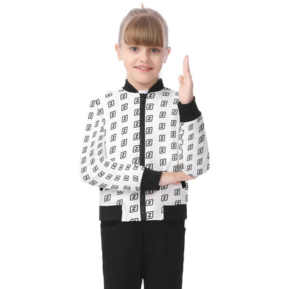 Zillyz Monogram Kid's Bomber Jacket