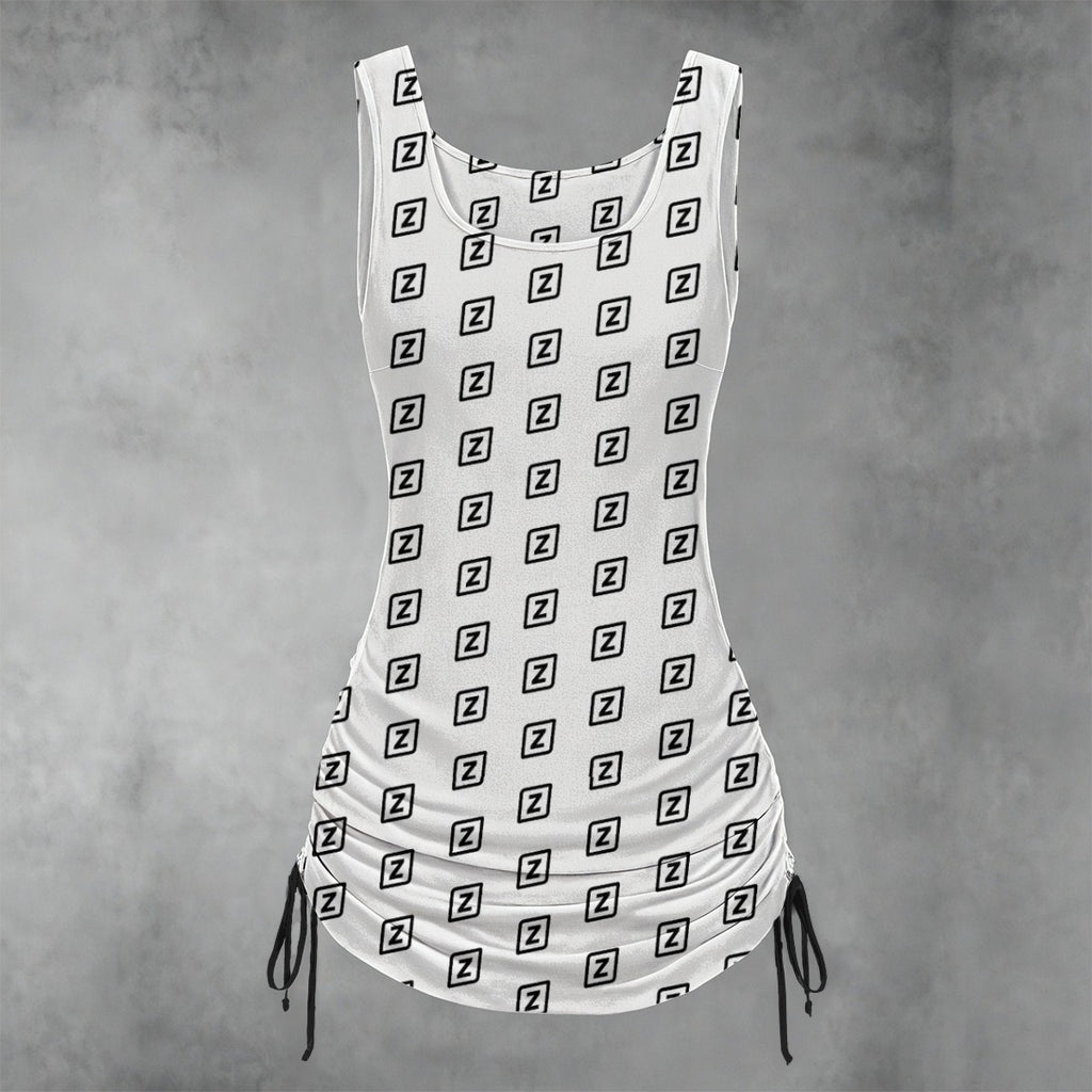 Zillyz Monogram Layered Dress