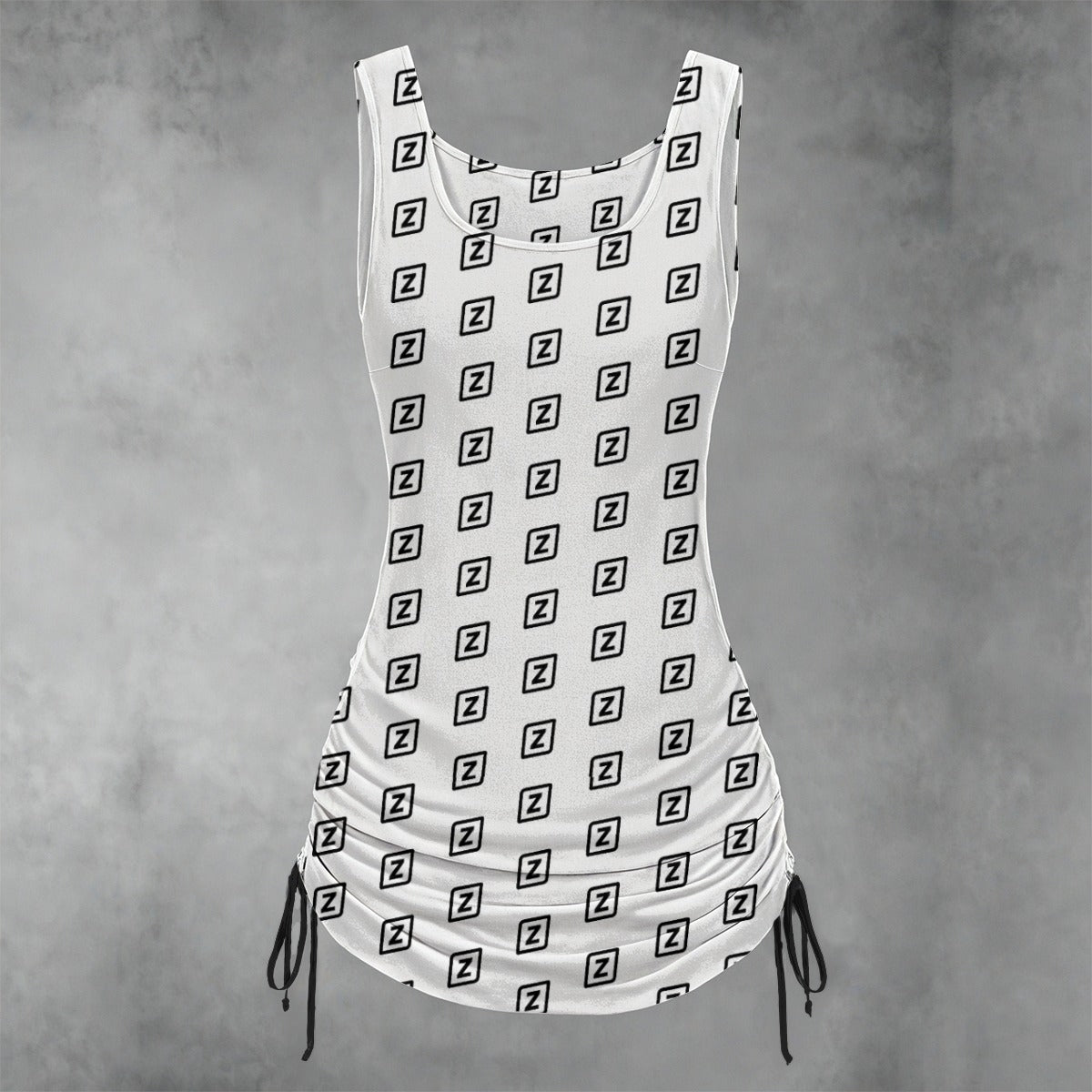 Zillyz Monogram Layered Dress