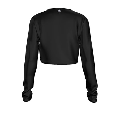 Kirigami Round Neck Crop Top