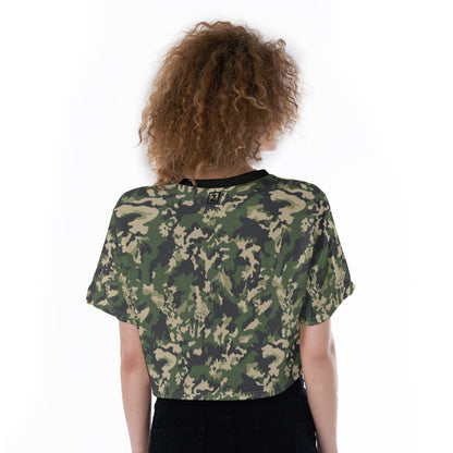 Camo Cropped T-Shirt