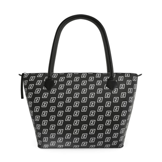 Zillyz Monogram Zip Top Handbag