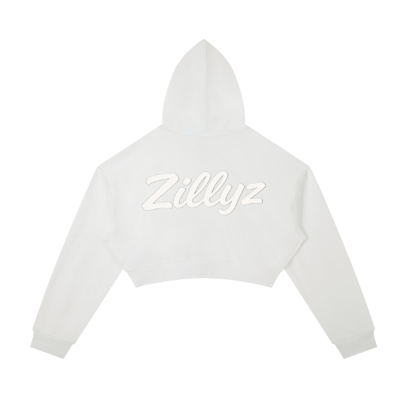 Zillyz Cropped Zip-Up Hoodie