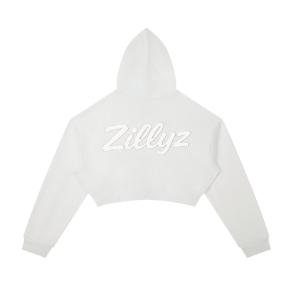 Zillyz Cropped Zip-Up Hoodie