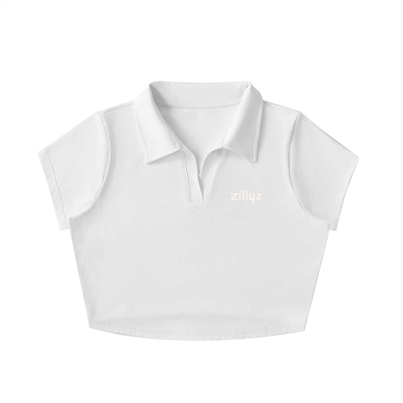 Zillyz Lapel Crop Top