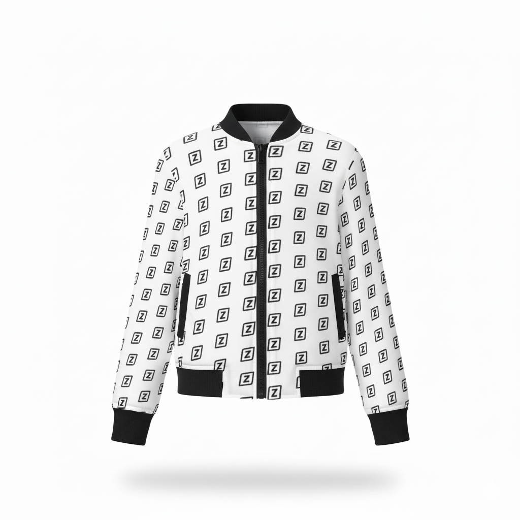 Zillyz Monogram Kid's Bomber Jacket
