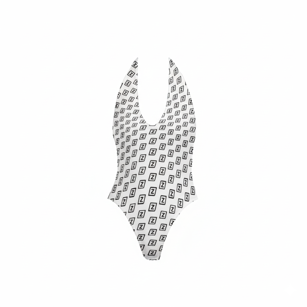 Zillyz Backless V-neck Bodysuit