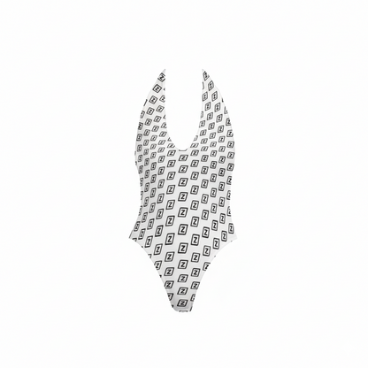 Zillyz Backless V-neck Bodysuit