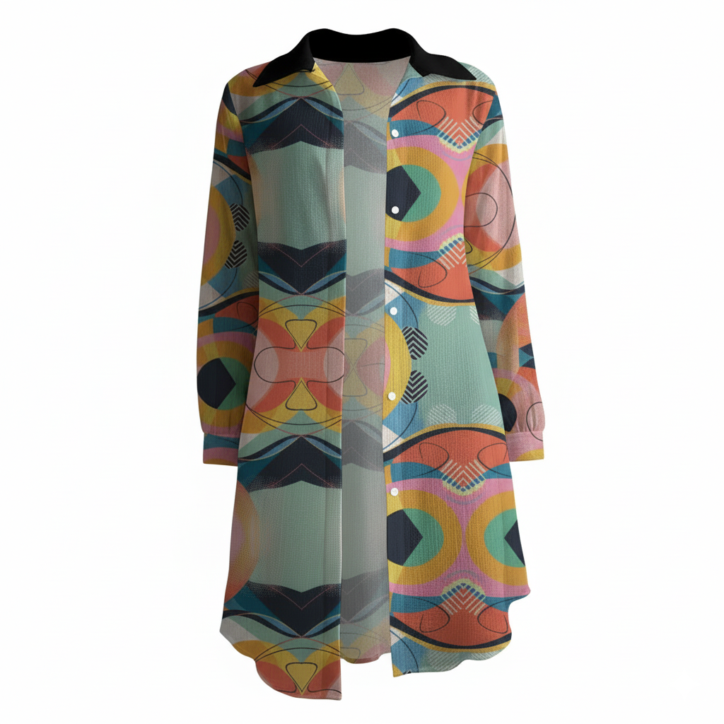 Zillyz Mirror Shirt Dress