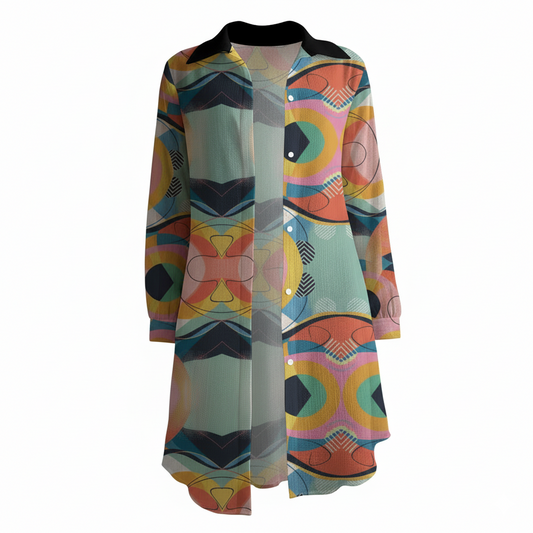 Zillyz Mirror Shirt Dress