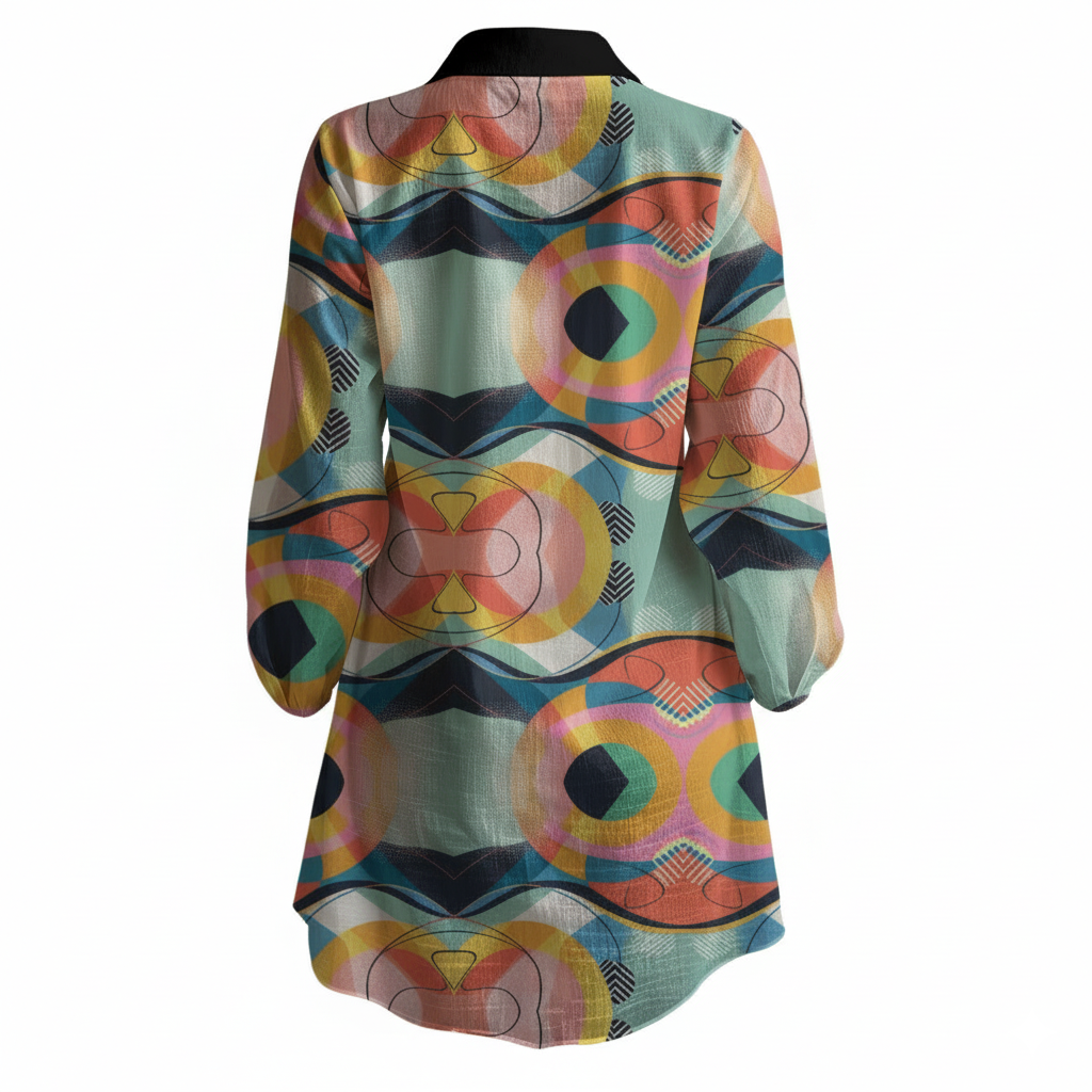 Zillyz Mirror Shirt Dress