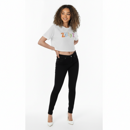 Color block Cropped T-Shirt