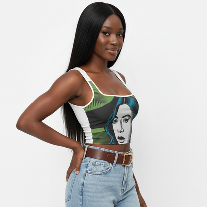 Kirigami Square Neck Tank Top
