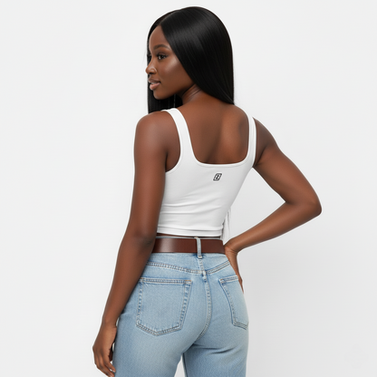 Kirigami Square Neck Tank Top