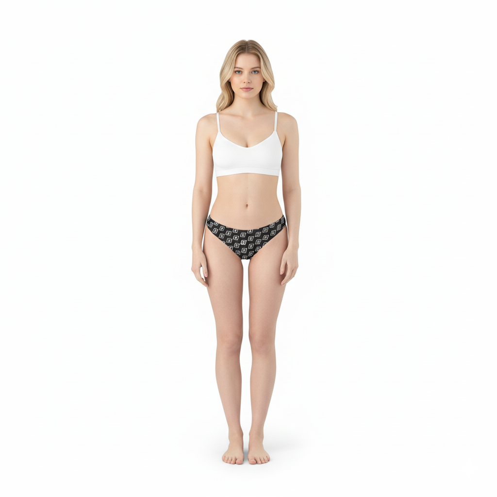 Zillyz Monogram ZThong(Black)