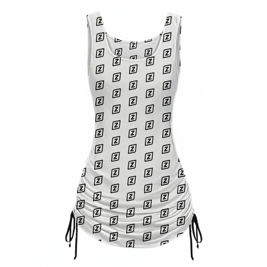 Zillyz Monogram Layered Dress
