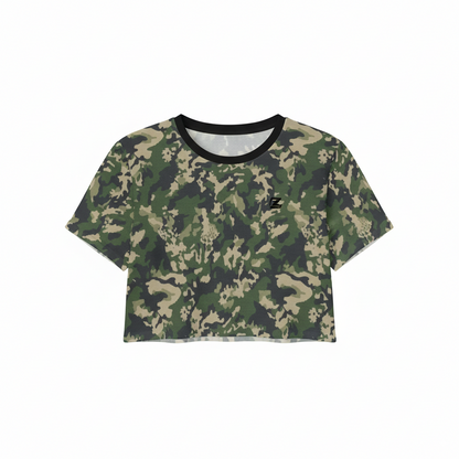 Camo Cropped T-Shirt