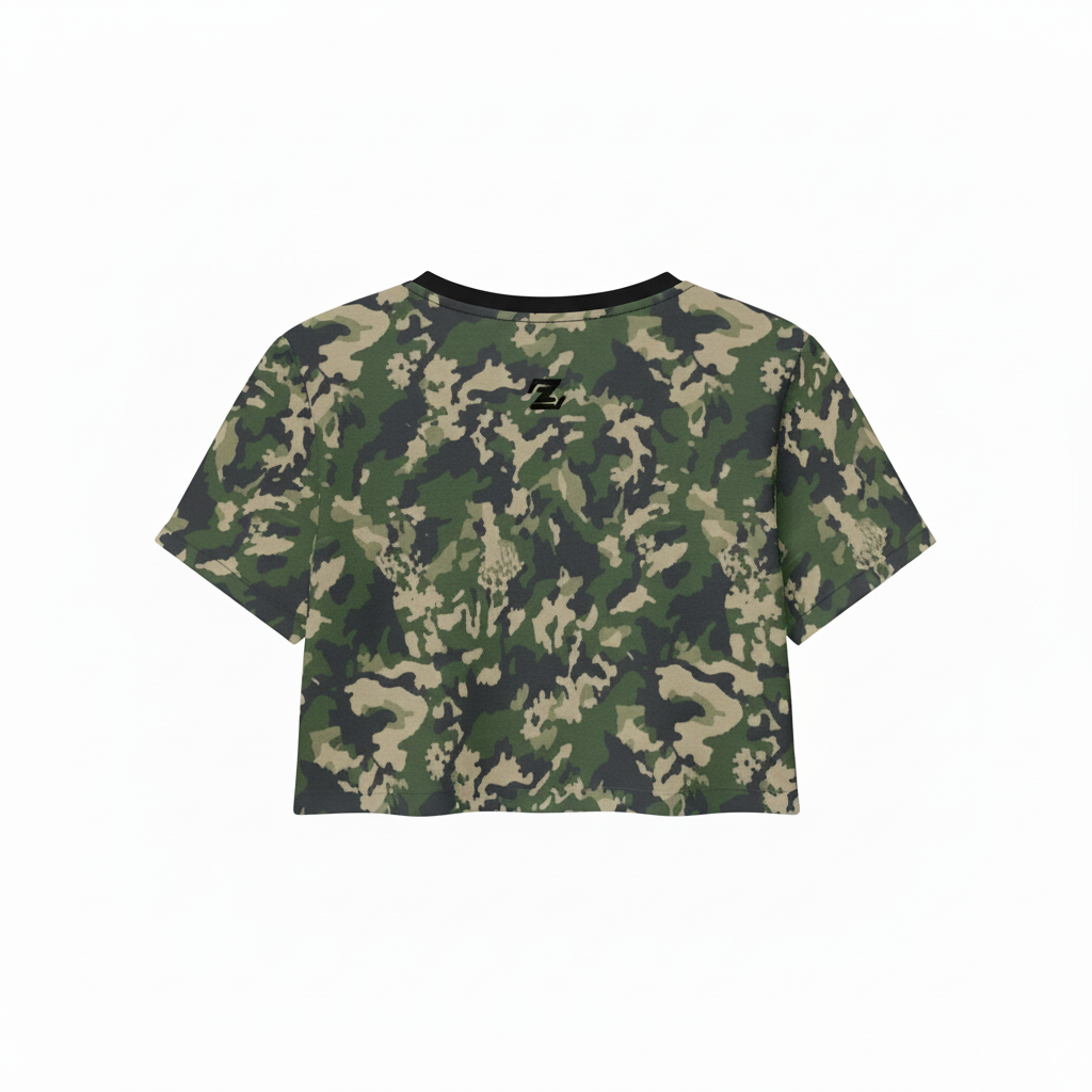 Camo Cropped T-Shirt