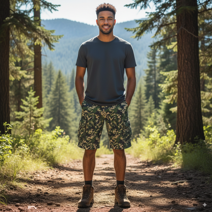 Zillyz Camo Cargo Shorts