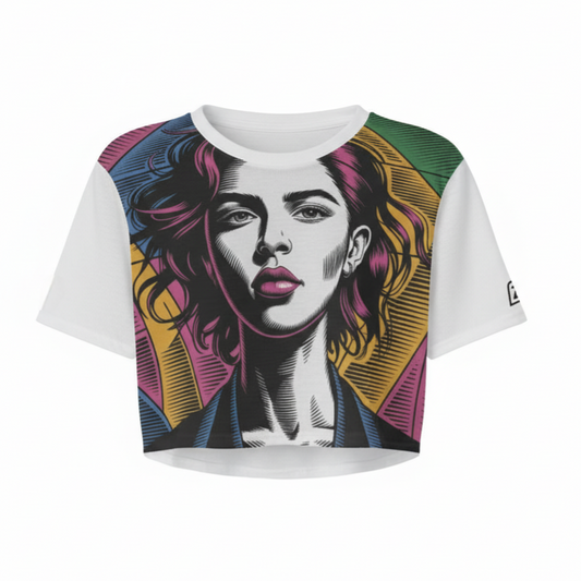 Kirigami Cropped T-Shirt