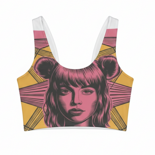 Kirigami Sport Crop Tank Top