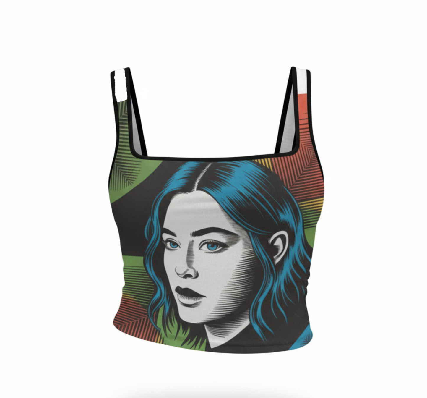 Kirigami Square Neck Tank Top