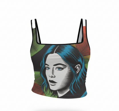 Kirigami Square Neck Tank Top