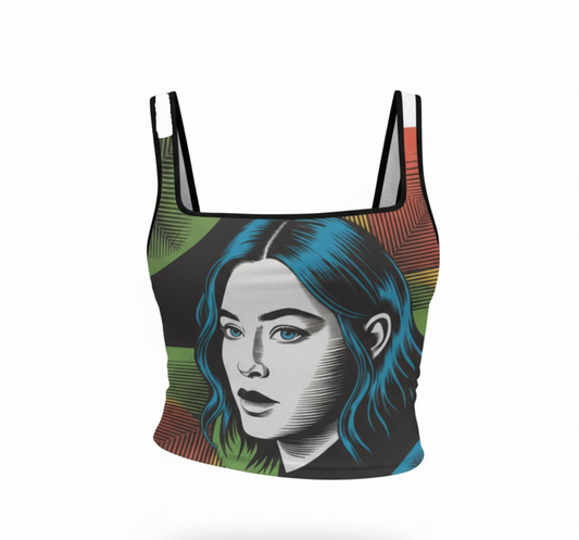 Kirigami Square Neck Tank Top