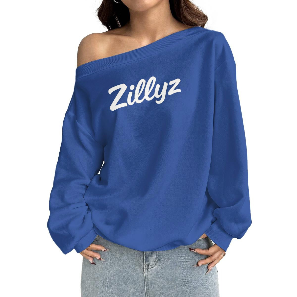 Off-Shoulder Zillyz Sweatshirt