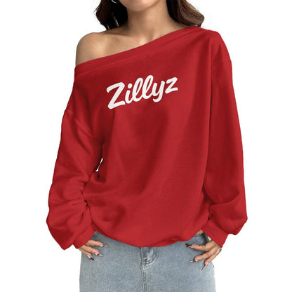 Off-Shoulder Zillyz Sweatshirt