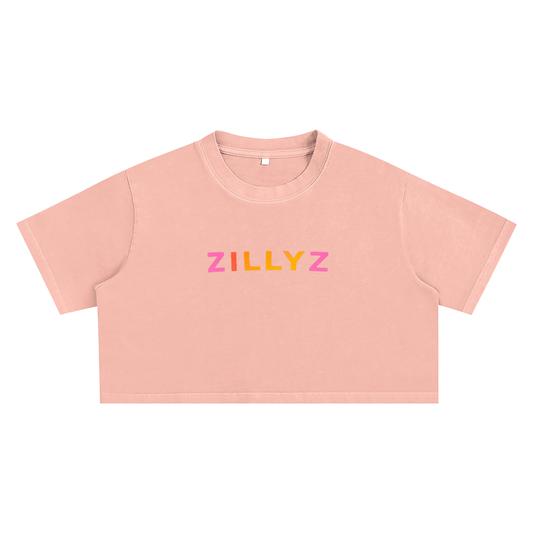 Zillyz Washed Crop Top