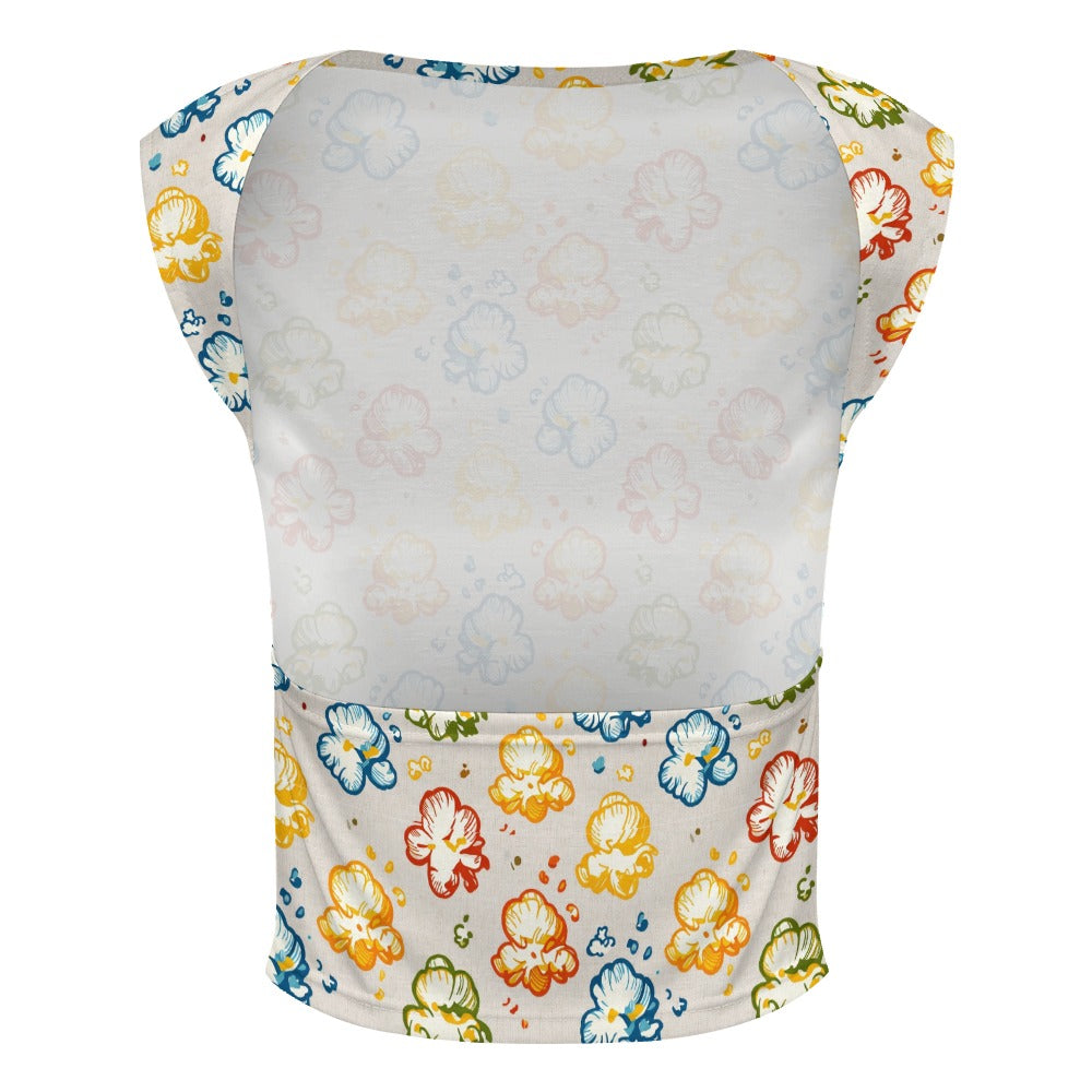 Zillyz Backless short sleeved shirt